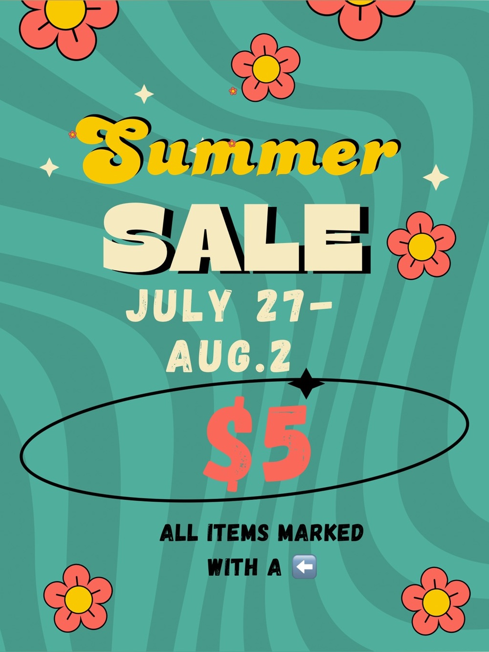 ⬅️$5 SALE!